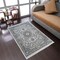 Rugsotic Carpets Machine Woven Crossweave Polyester Area Rug Oriental Multicolor M00107